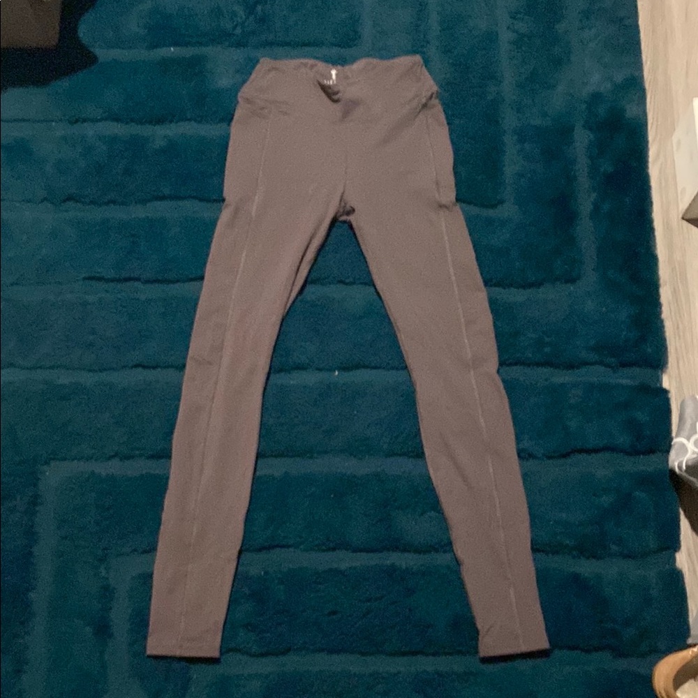 Tall Gray High-Waisted Leggings